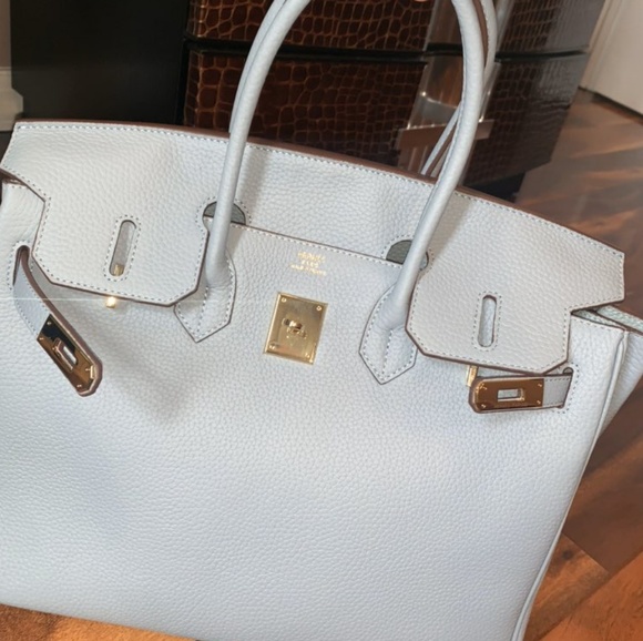 Light Blue Tote Fashion Bag